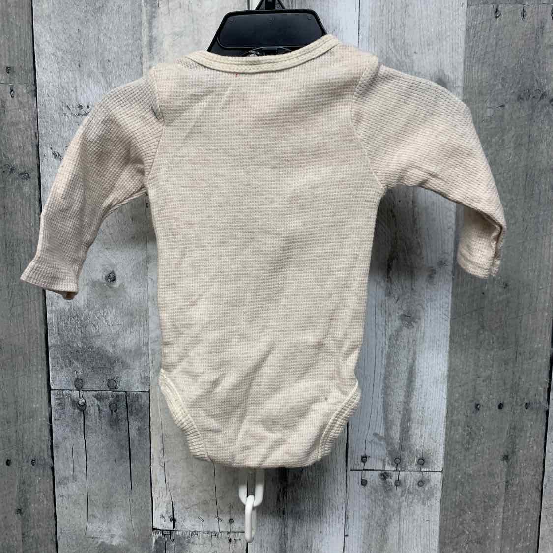 Size 3-6 Months Tan/Green Chick Pea Bodysuit