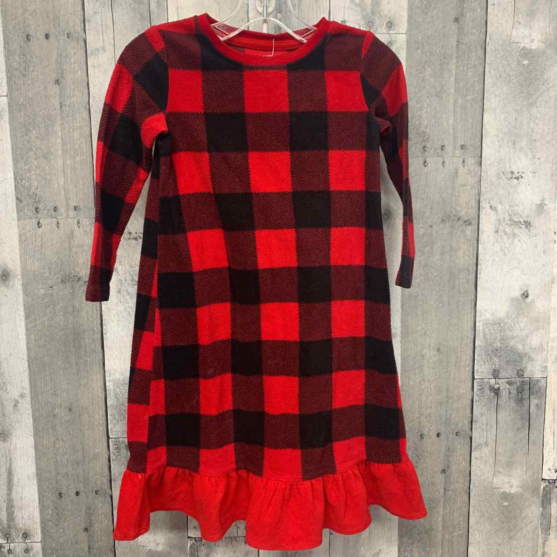 Size 2T Red/Black Holiday Brands Nightgown
