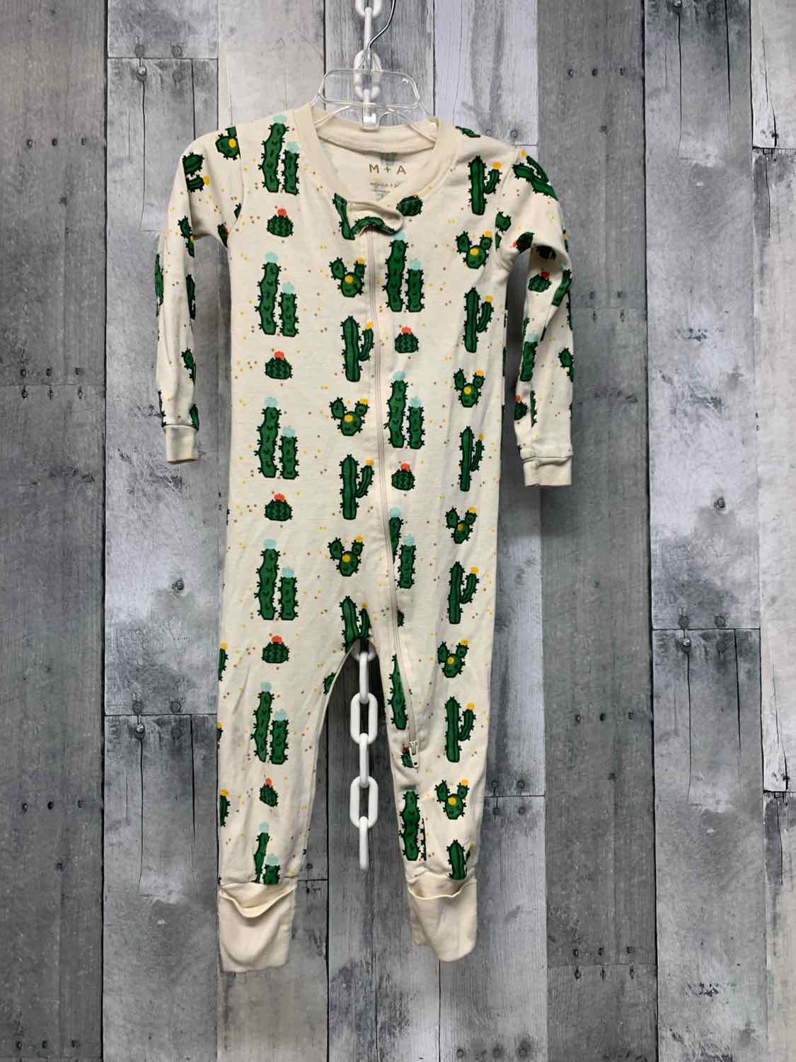 Size 12-18 Months Tan Print Mid Brand Footy PJs