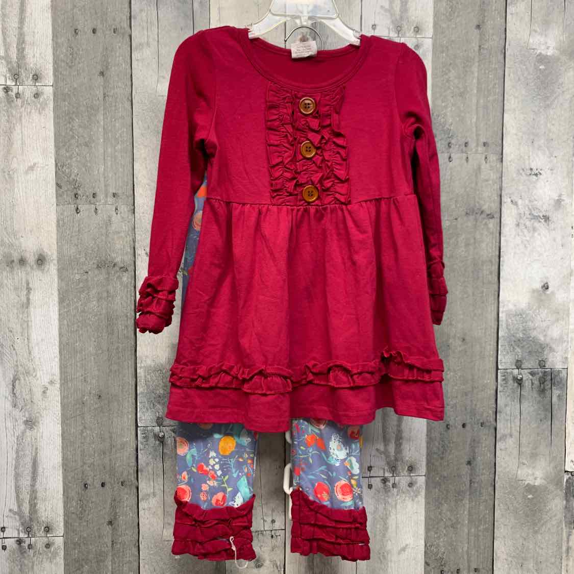 Size 3T Purple/Blue Boutique Brand Shirt/Pants