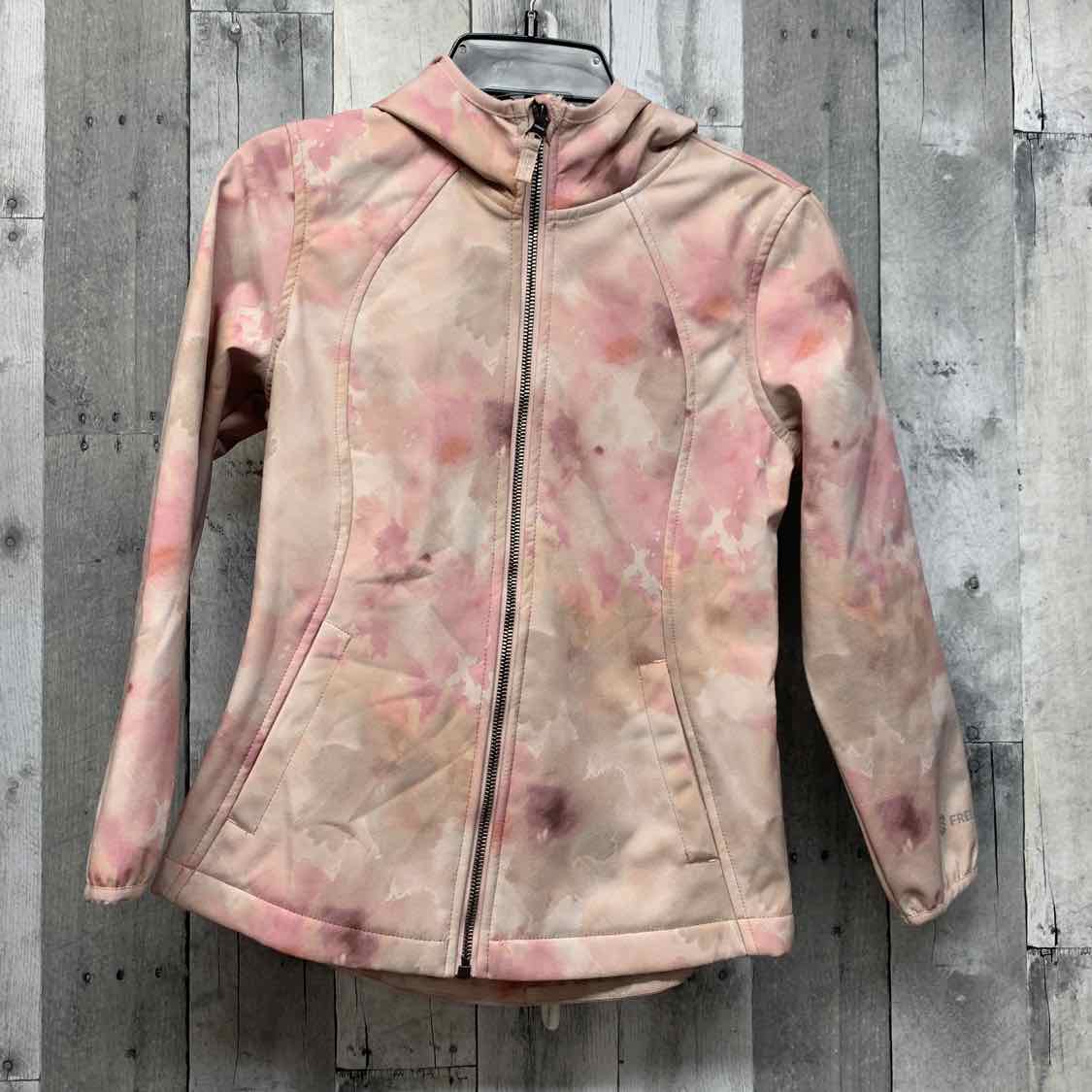 Size 7/8 Pink Print Free Country Heavy Jacket