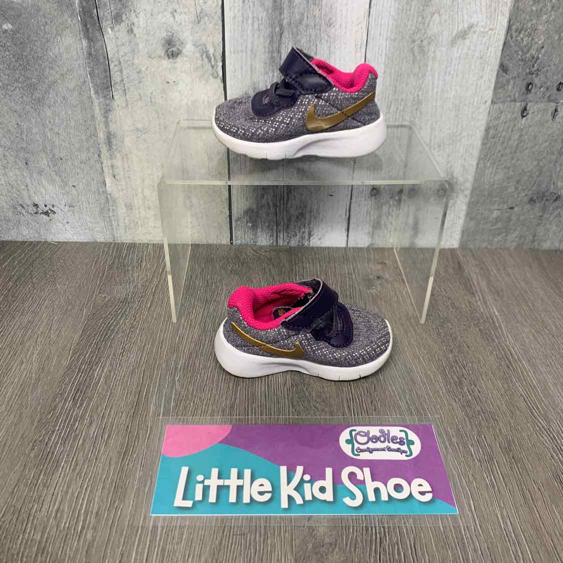 Size 2 Gray/Purple Sport Brand Sneakers