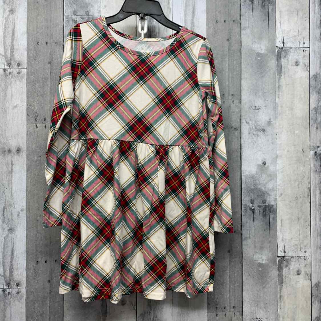 Size 12 Green/Red Carter's LS Dress