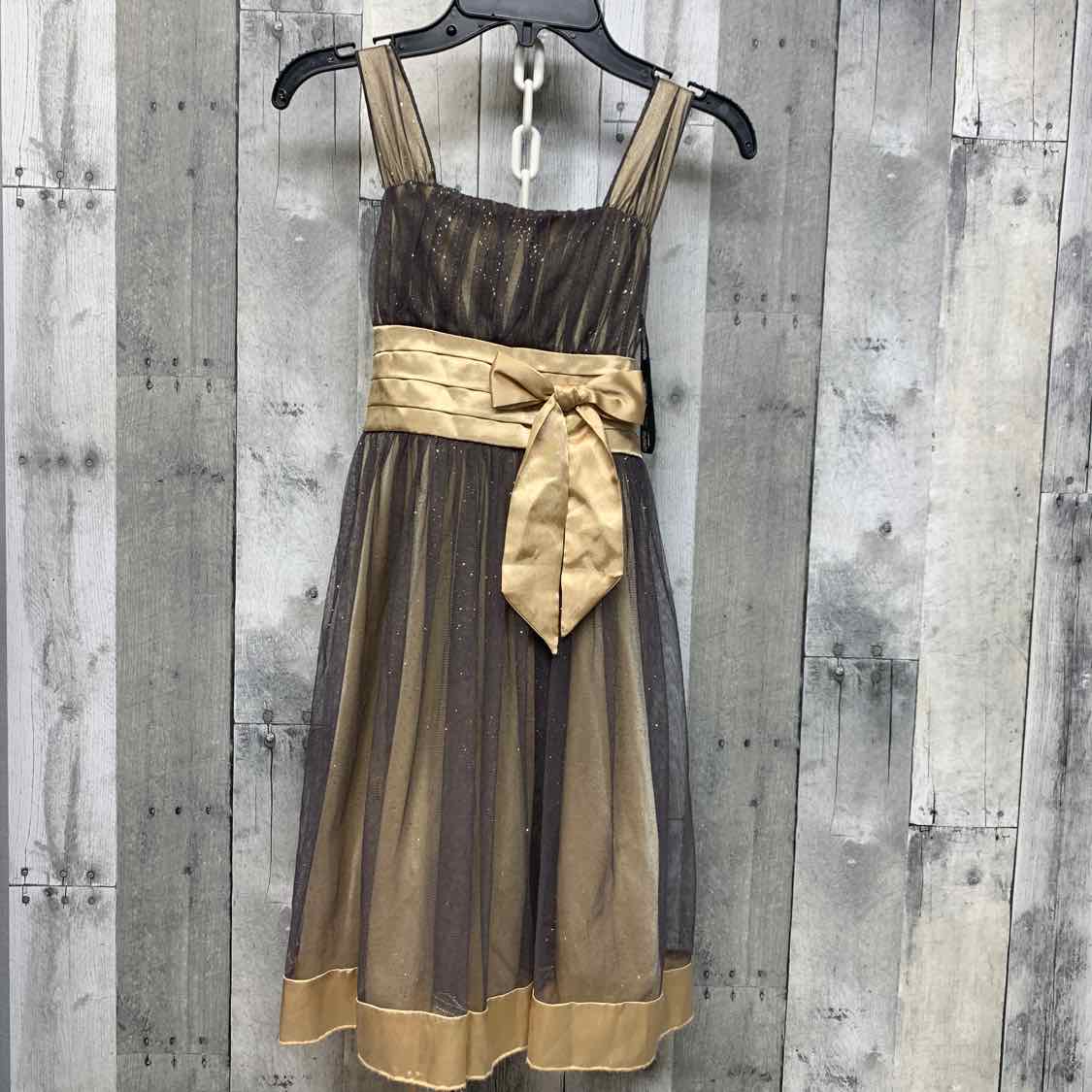 Size 8 Black/Gold My Michelle Dress