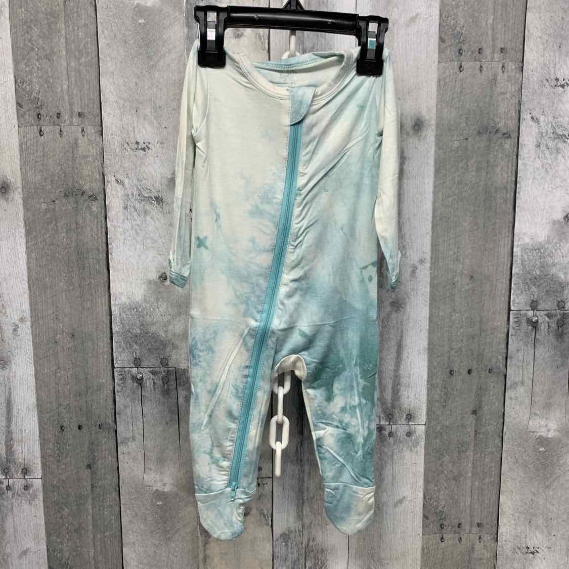 Size 3-6 Months Teal Print Little Buggins Romper