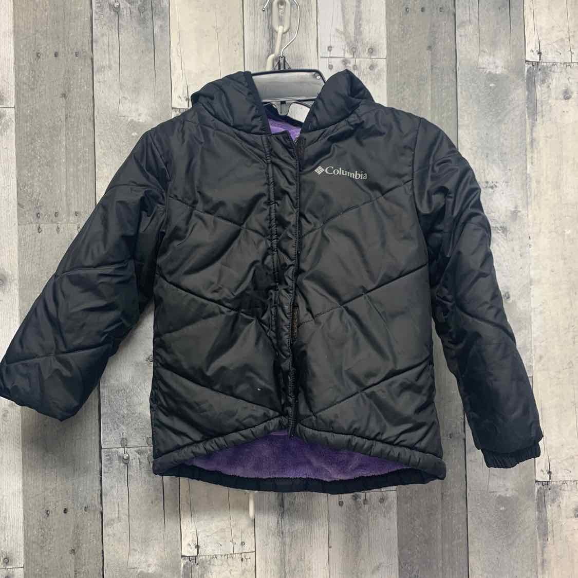 Size 6 Black/Purple Columbia Sportswear Snow Jacket