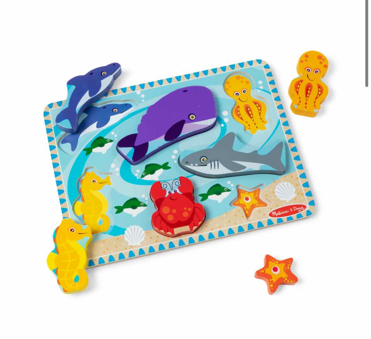 Melissa & Doug Sea Creatures Chunky Puzzle