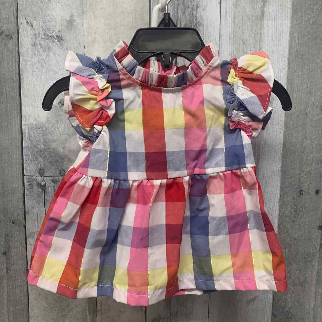 Size 12 Months Red/Pink Penelope Mack Short Sleeve Shirt - OodlesCB