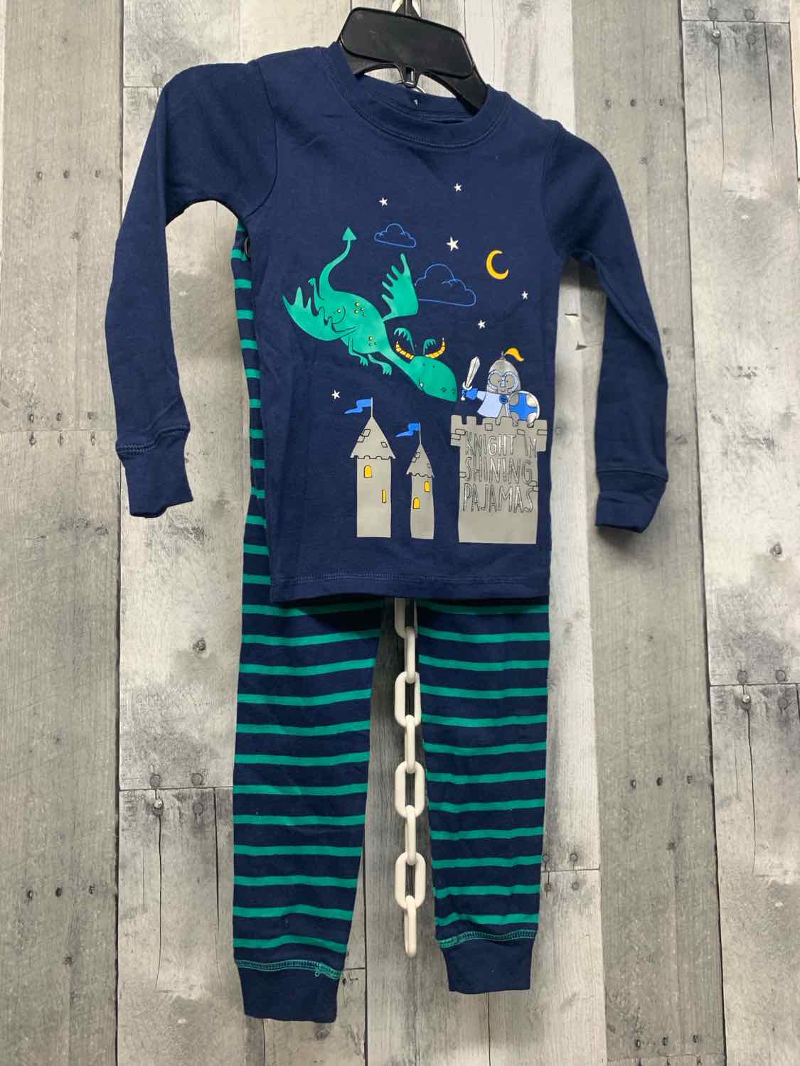 Size 4T Navy Just One You 2pc PJs