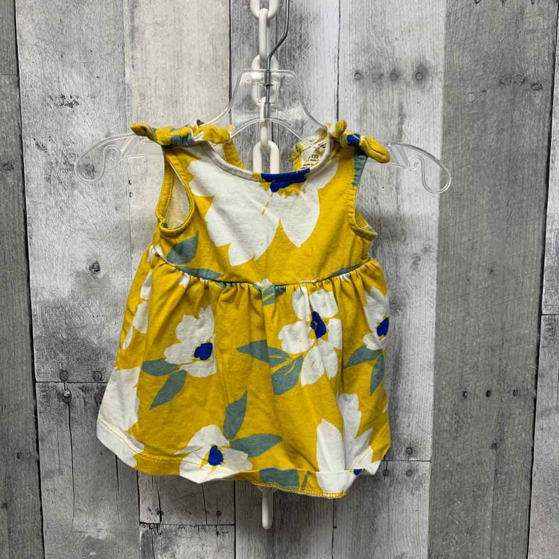Size 3 Months Yellow/White Carter's Dress - Knit