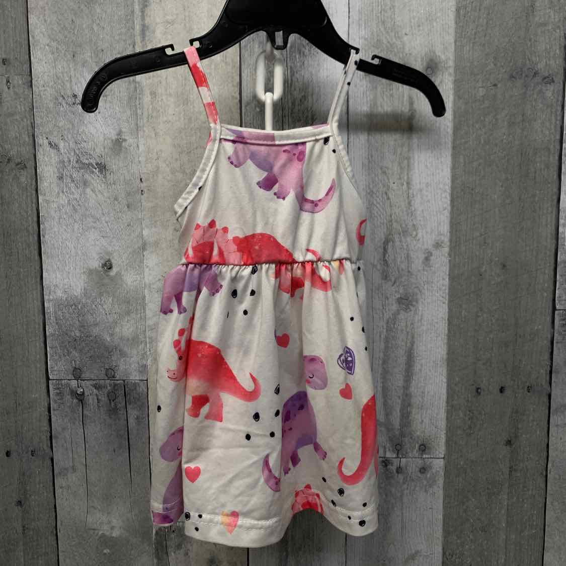 Size 3-6 Months White/Pink B Brand Dress - Knit