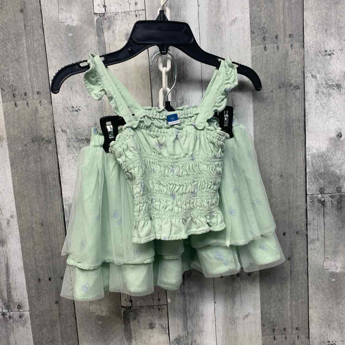 Size 4T Green/Blue Old Navy Shirt/Skirt