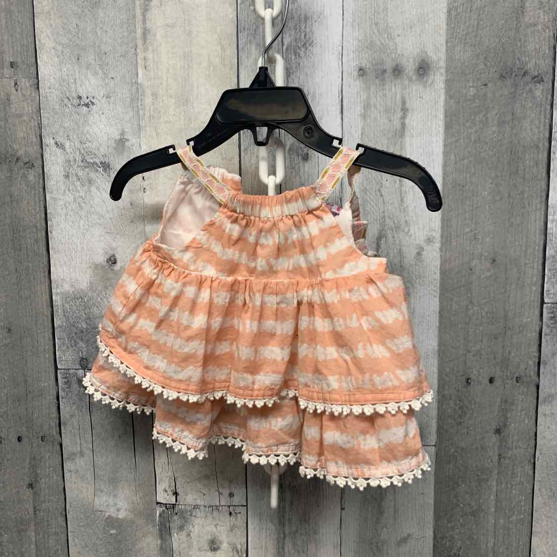 Size 0-3 Months Pink/White Tommy Bahama Dress