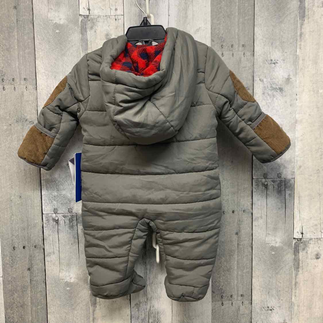 Size 3-6 Months Gray Name Brand Snow Suit