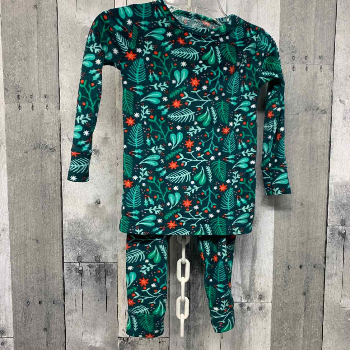 Size 18 Months Green Graphic Cat & Jack 2pc PJs