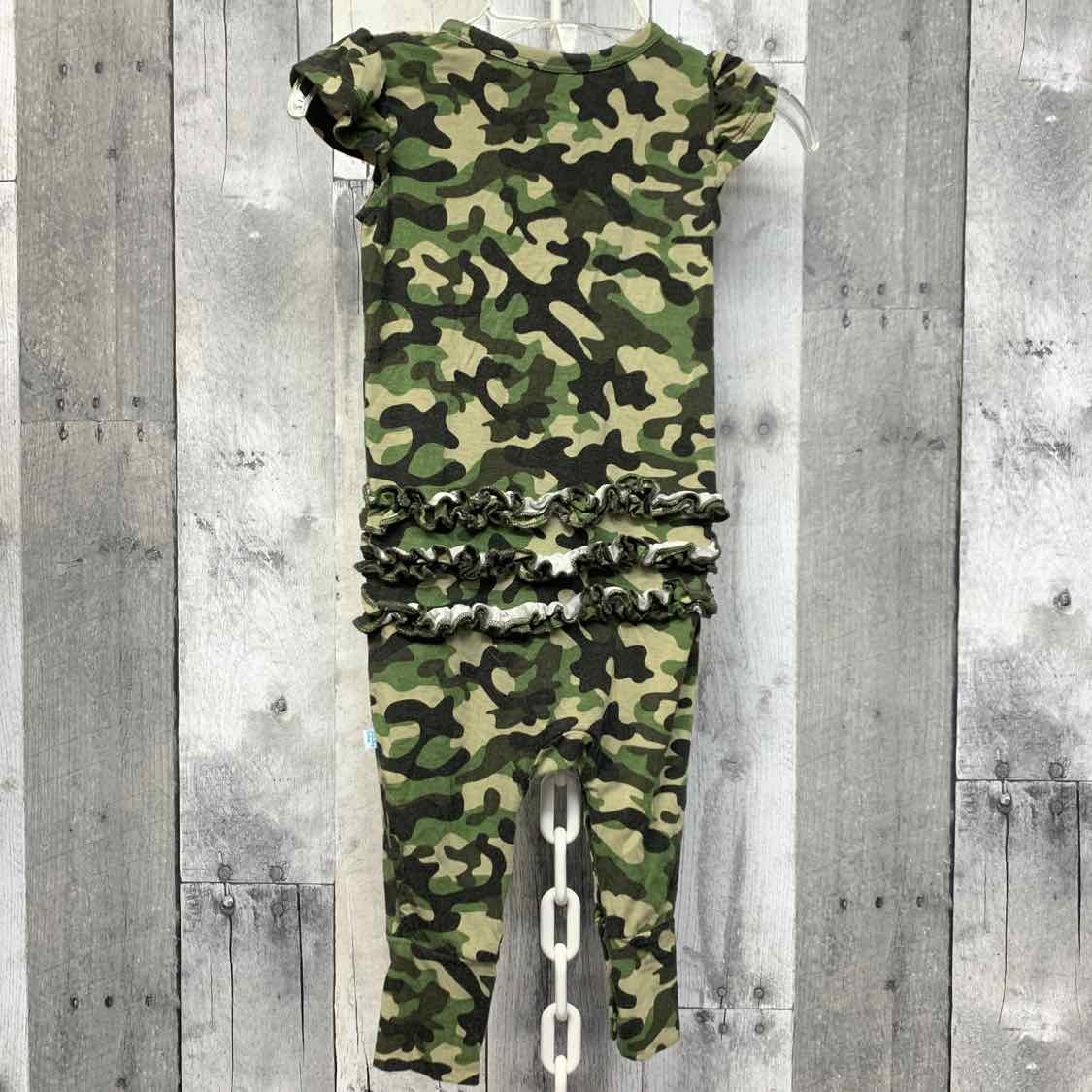 Size 6-9 Months Green Camo Posh Peanut Romper