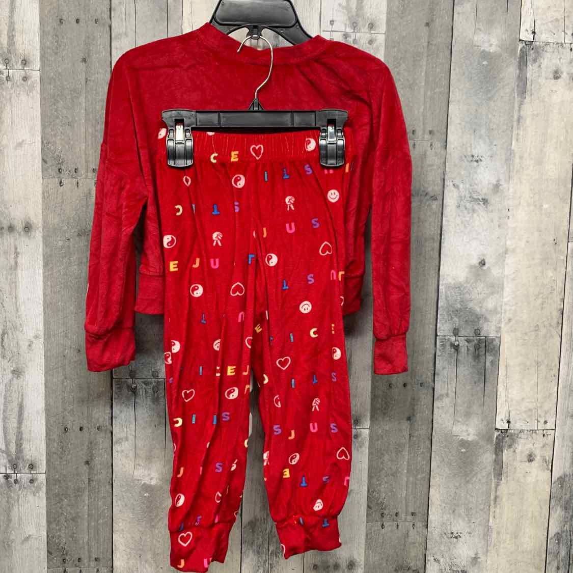 Size 5/6 Red Justice 2pc PJs
