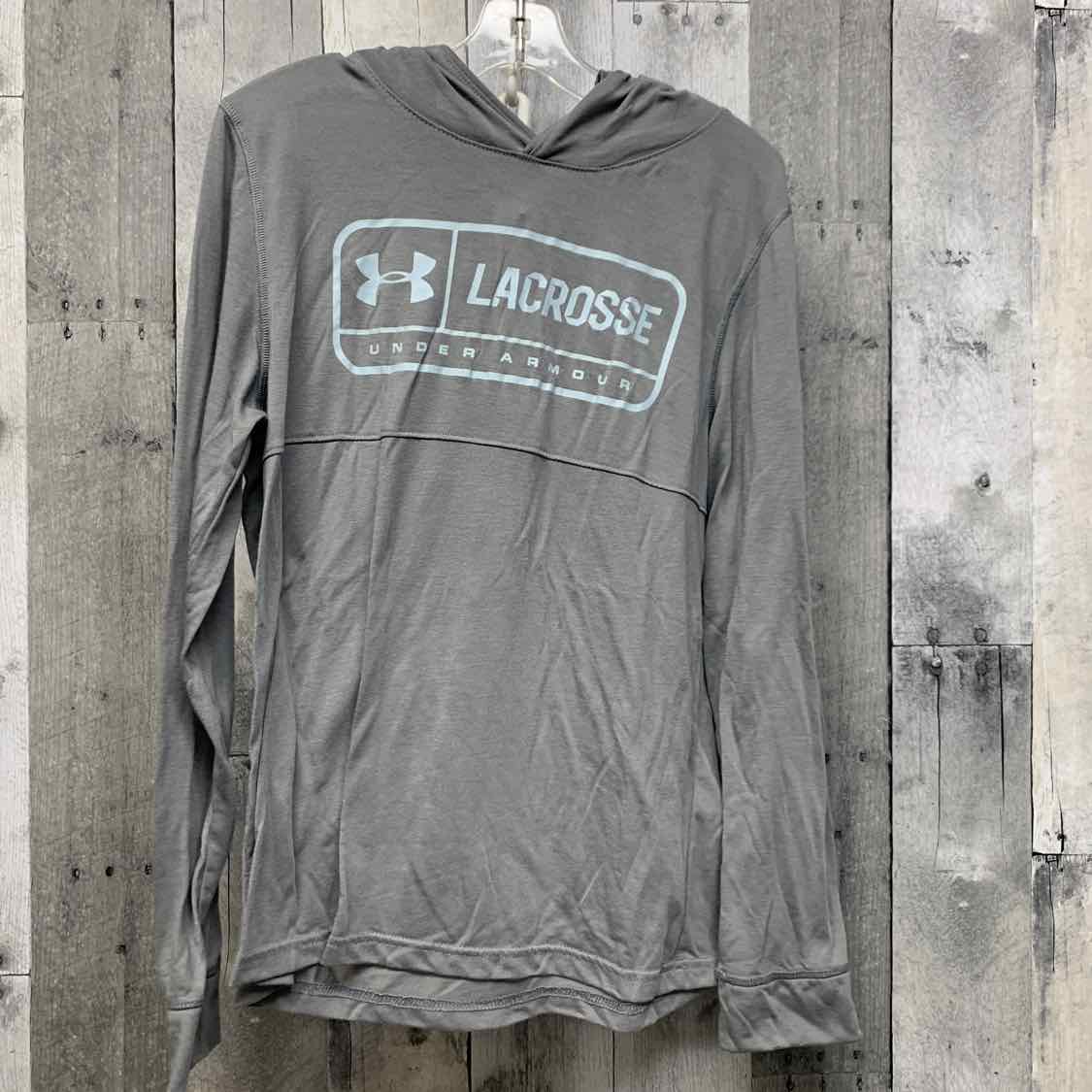 Size Large Gray Graphic Sport Brand Long Sleeve Shirt