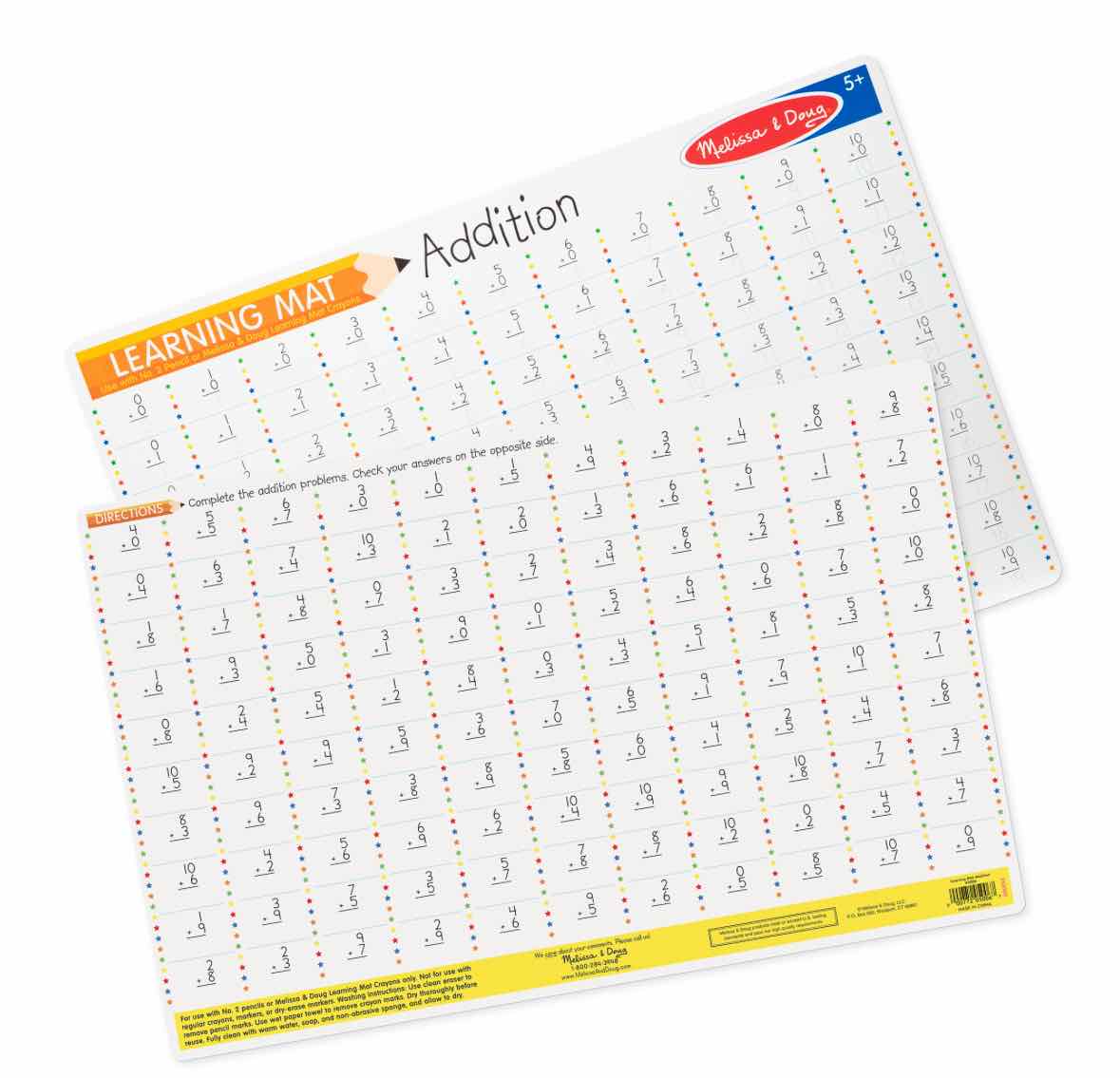 Melissa & Doug Addition Write-A-Mat