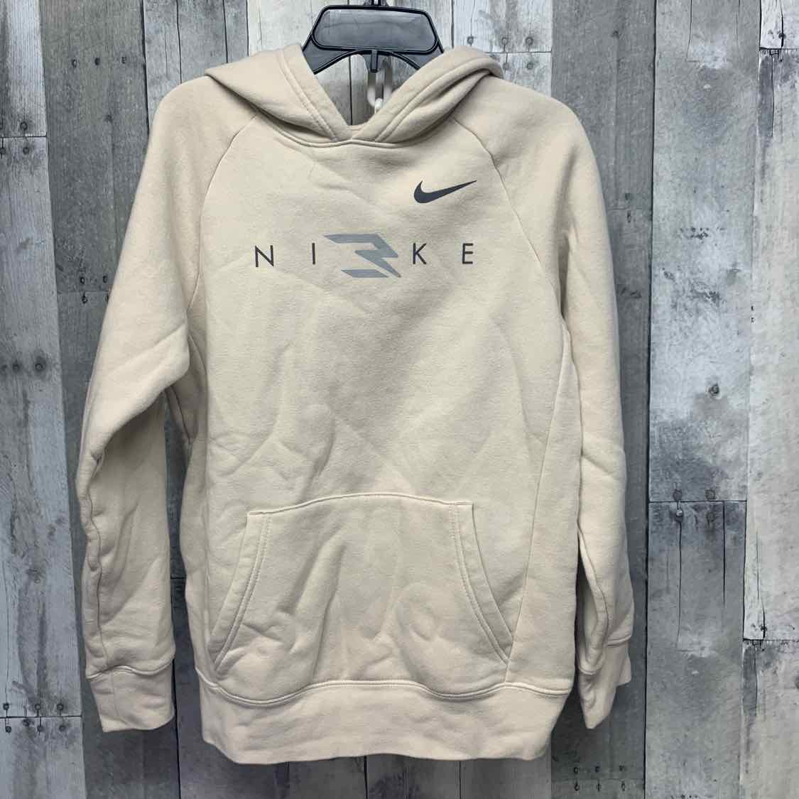 Size Large Tan Graphic Sport Brand Pull Over