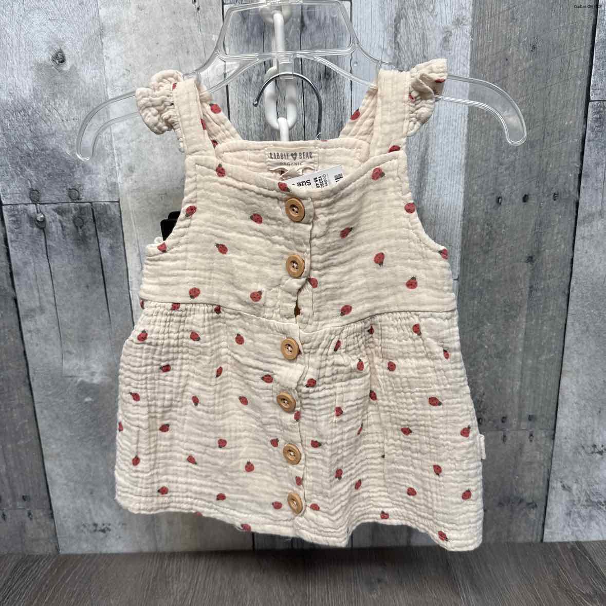Size 3-6 Months Ivory Print Mid Brand 2pc Dress