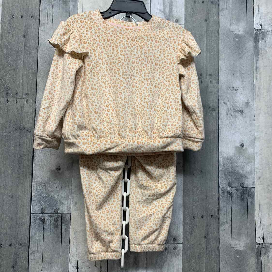 Size 2T Tan Print Cat & Jack Shirt/Pants
