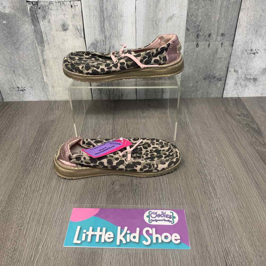 Size 11 Pink/Tan Hey Dude Loafers