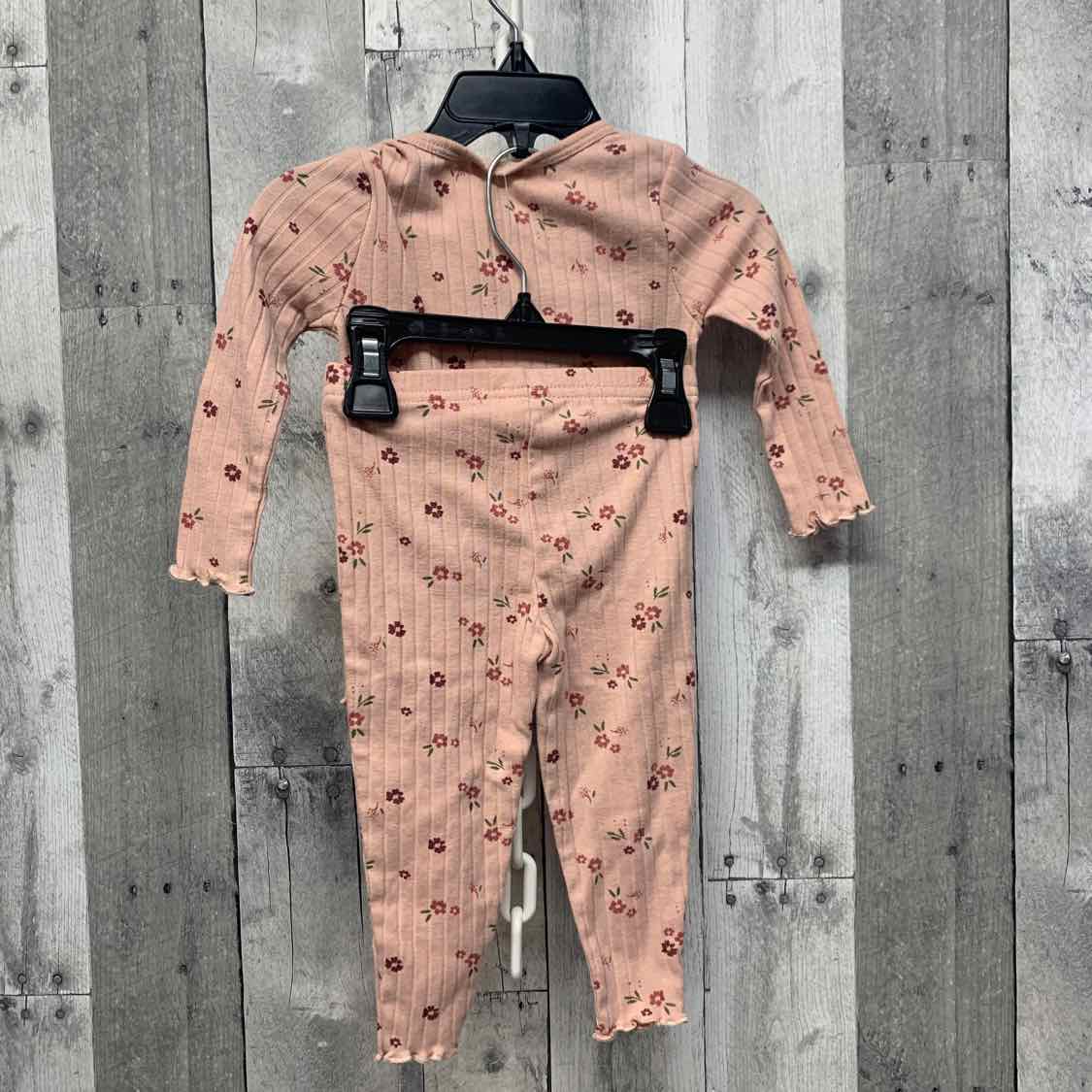 Size 12 Months Pink/Purple Simple Joys Shirt/Leggings