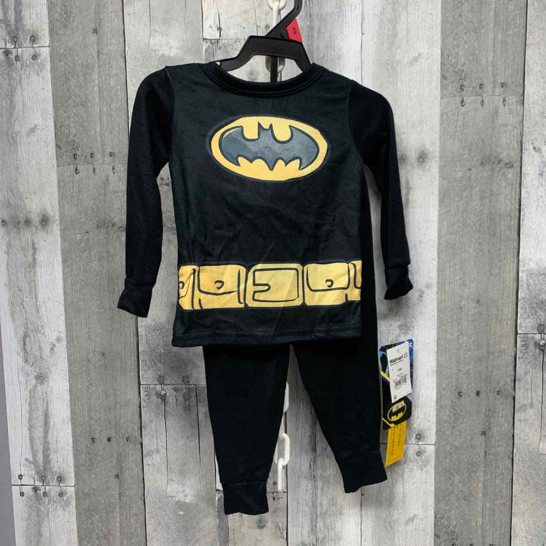 Size 18 Months Black/Yellow Batman 2pc PJs
