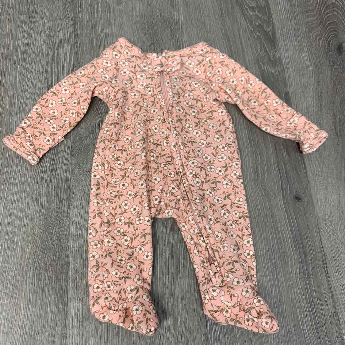 Size Preemie Pink Print Carter's Footy PJs