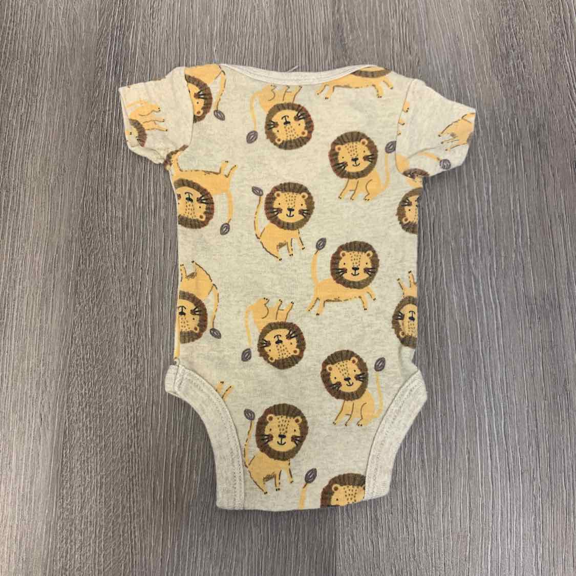 Size Preemie Tan Print Gerber Bodysuit