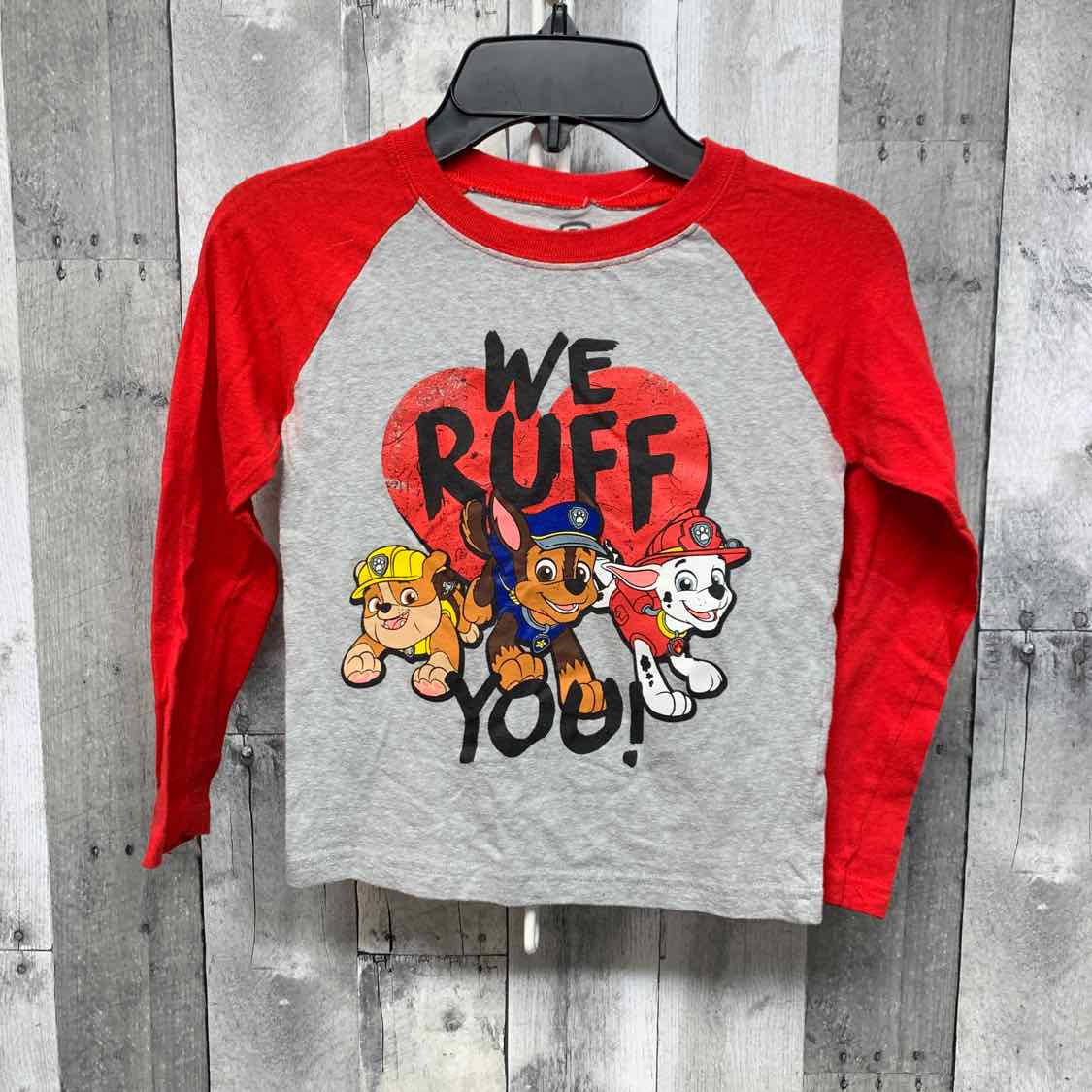 Size 4T Gray/Red Paw Patrol Long Sleeve Shirt