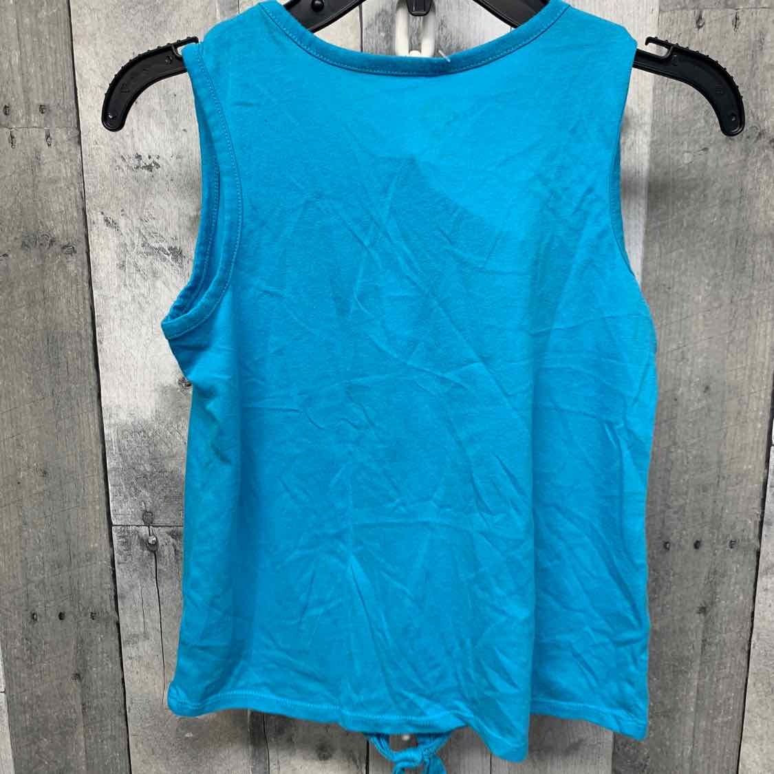 Size 10 Blue Graphic Justice Tank Top