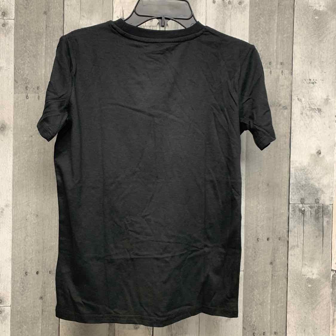 Size Medium Black Graphic Champion Short Sleeve Shirt - OodlesCB