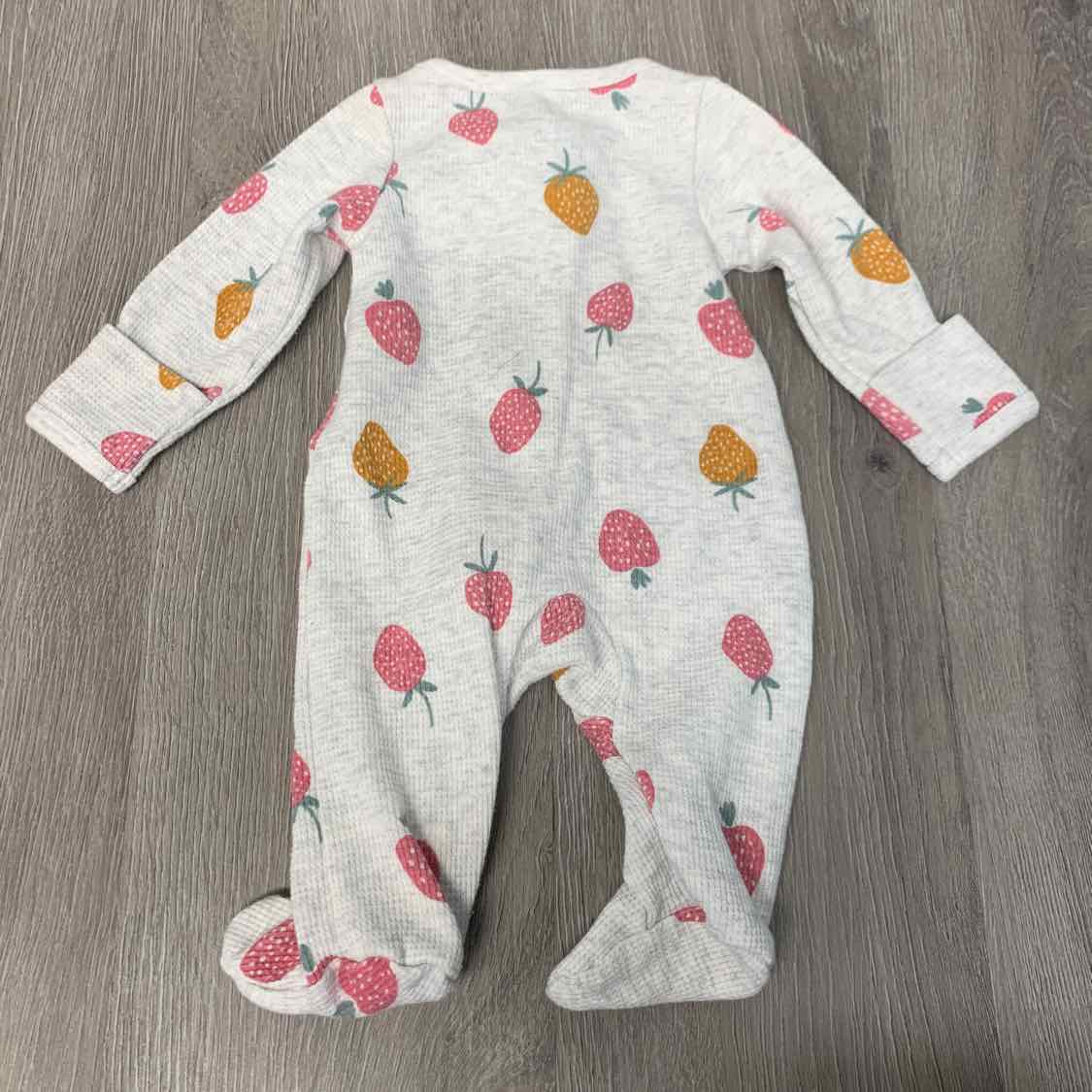 Size Preemie Gray Simple Joys Footy PJs