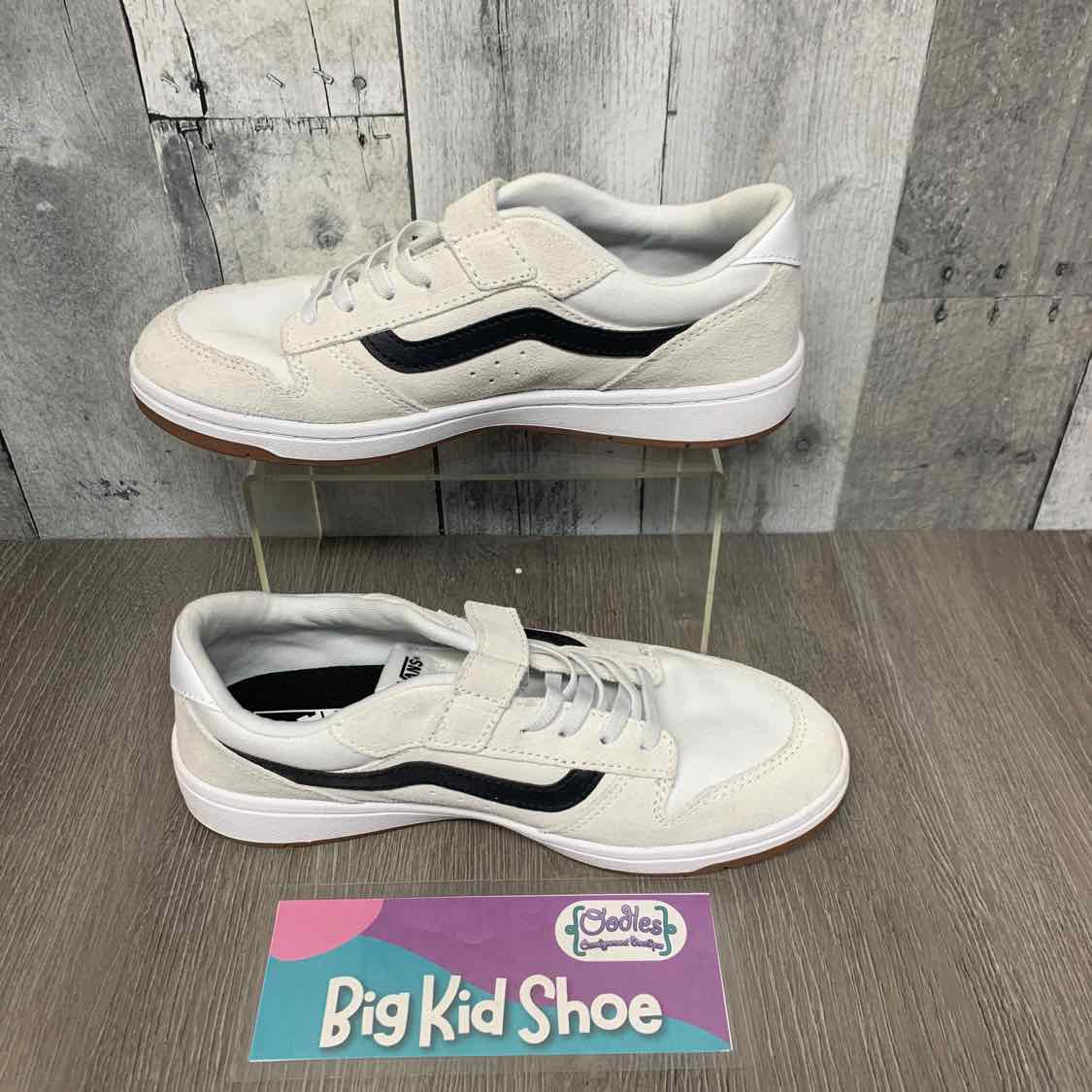 Size 6 White/Black Vans Sneakers