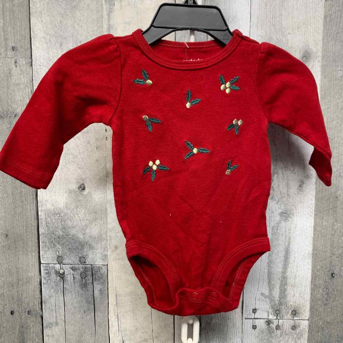 Size 3 Months Red Graphic Carter's Bodysuit