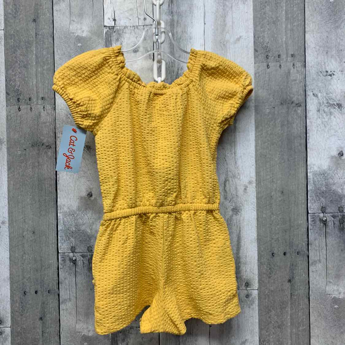 Size 2T Yellow Cat & Jack Romper - OodlesCB