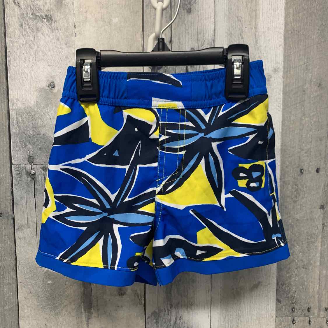 Size 3T Blue/Yellow Columbia Sportswear Swim Trunks - OodlesCB