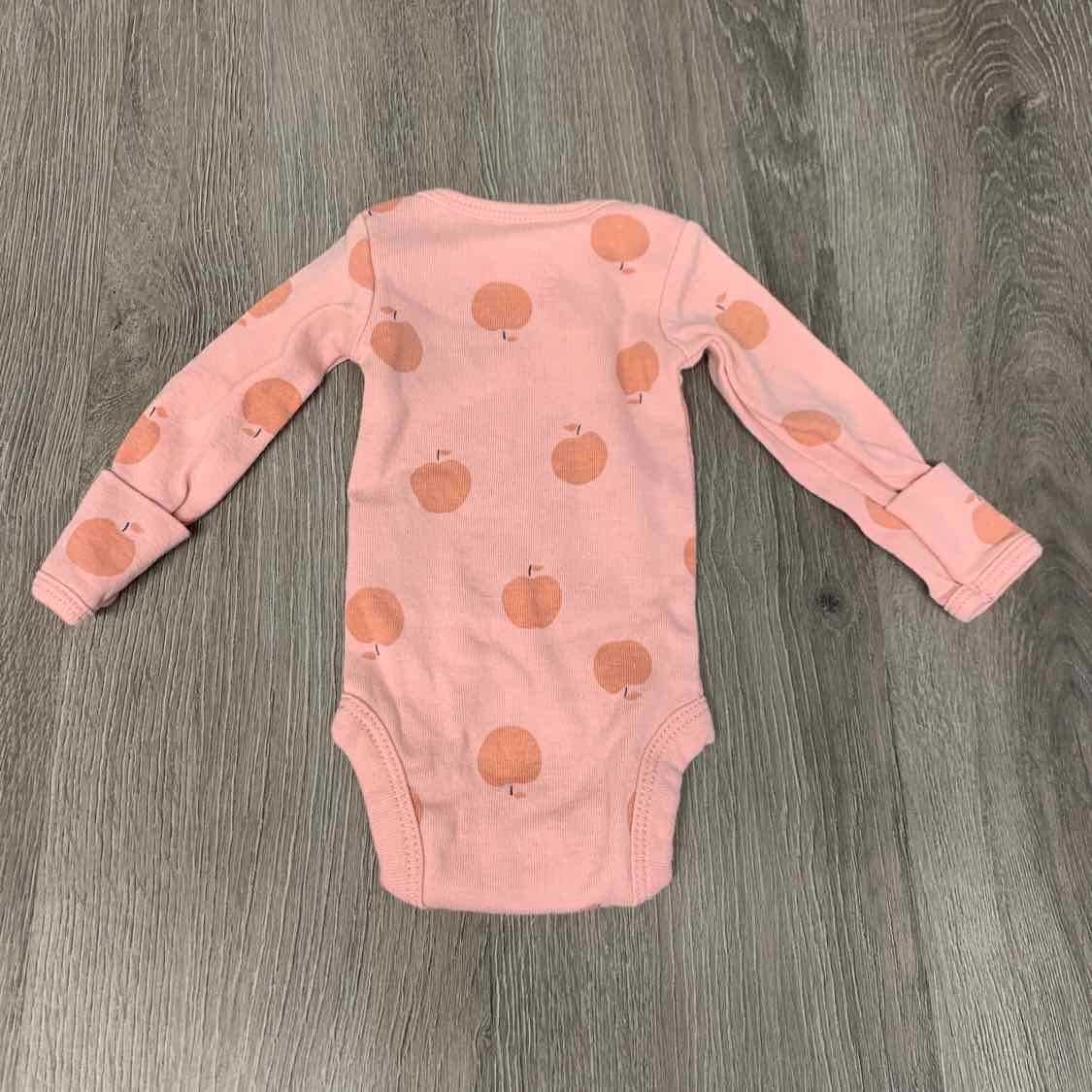 Size Preemie Pink Print Carter's Bodysuit