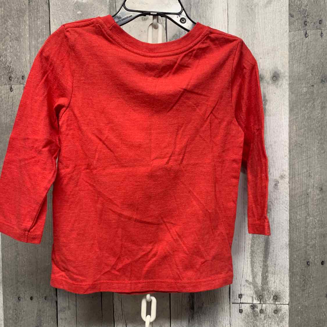 Size 2T Red Graphic Cat & Jack Long Sleeve Shirt