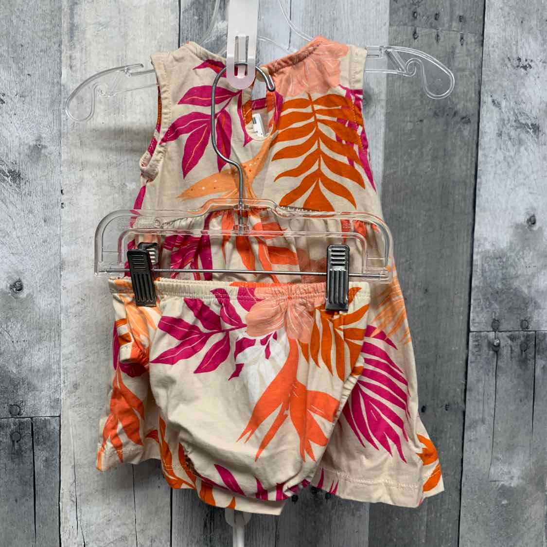Size 6 Months Tan/Orange Carter's 2pc Dress