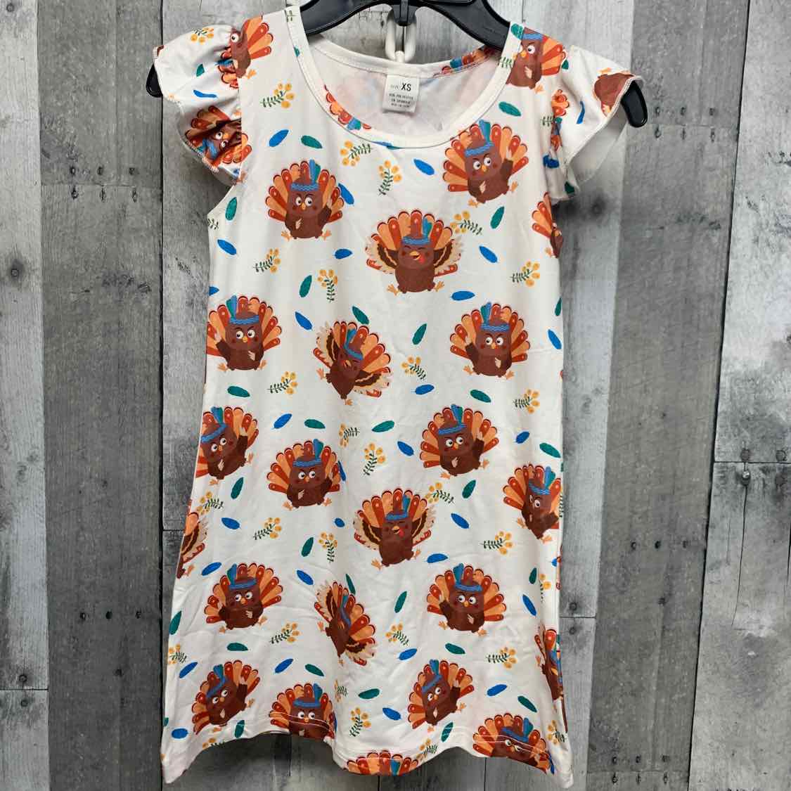 Size XSmall White/Brown Boutique Brand Dress - Knit