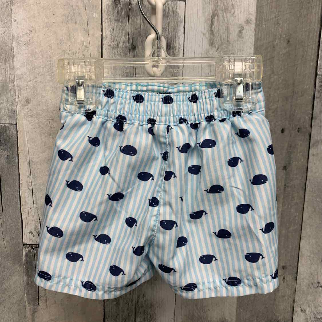 Size 3-6 Months Blue Striped B Brand Swim Trunks