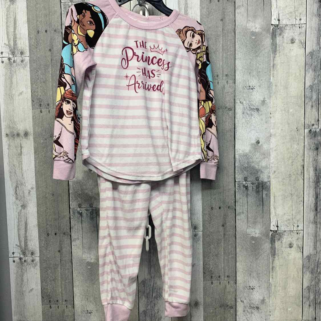 Size 7/8 Pink/White Disney 2pc PJs