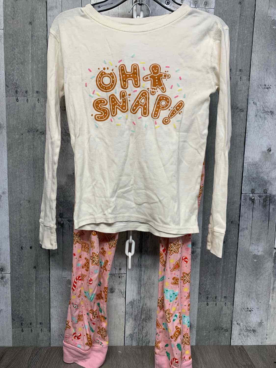 Size 10 Ivory/Pink Old Navy 2pc PJs