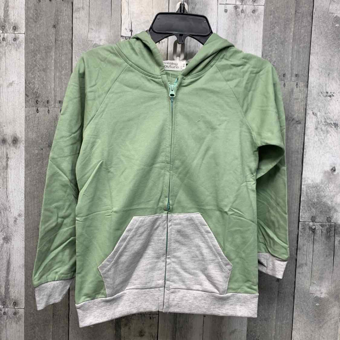 Size 7/8 Green/Gray Presley Couture Light Jacket