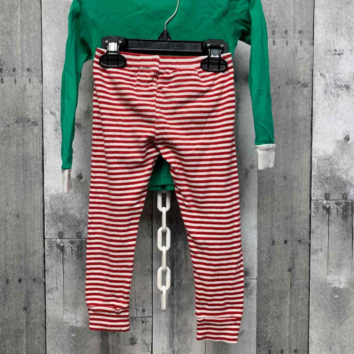 Size 3T Green/Red Carter's 2pc PJs