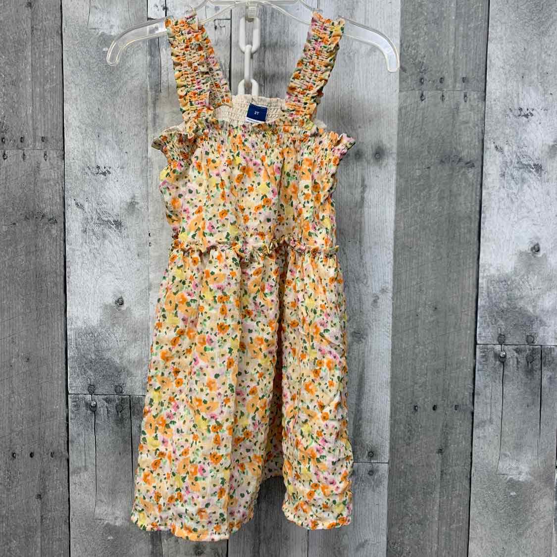 Size 2T Orange/Yellow Old Navy Dress