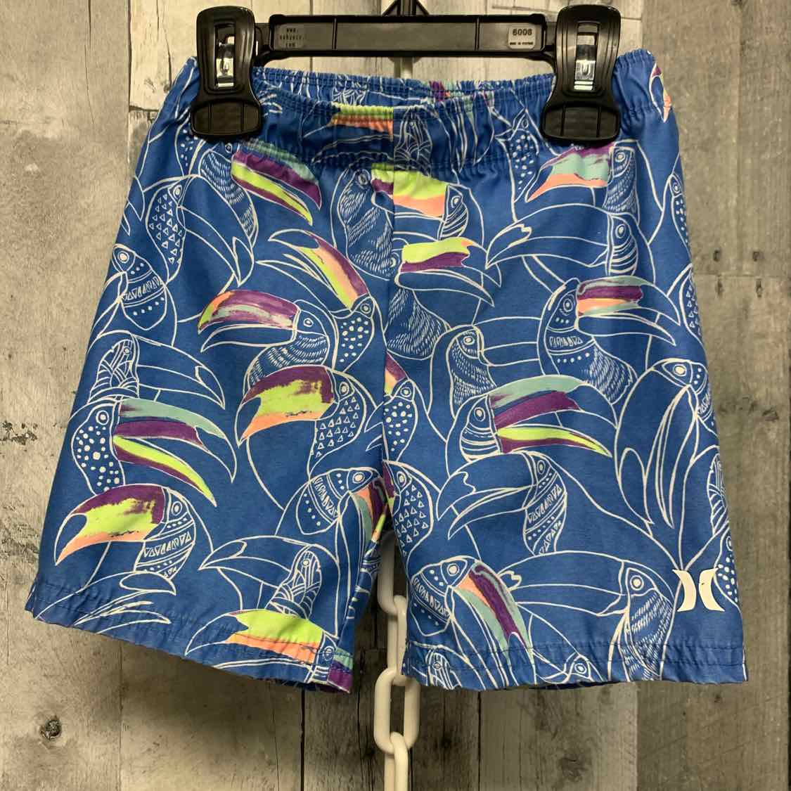 Size 24 Months Blue Graphic Hurley Swim Trunks